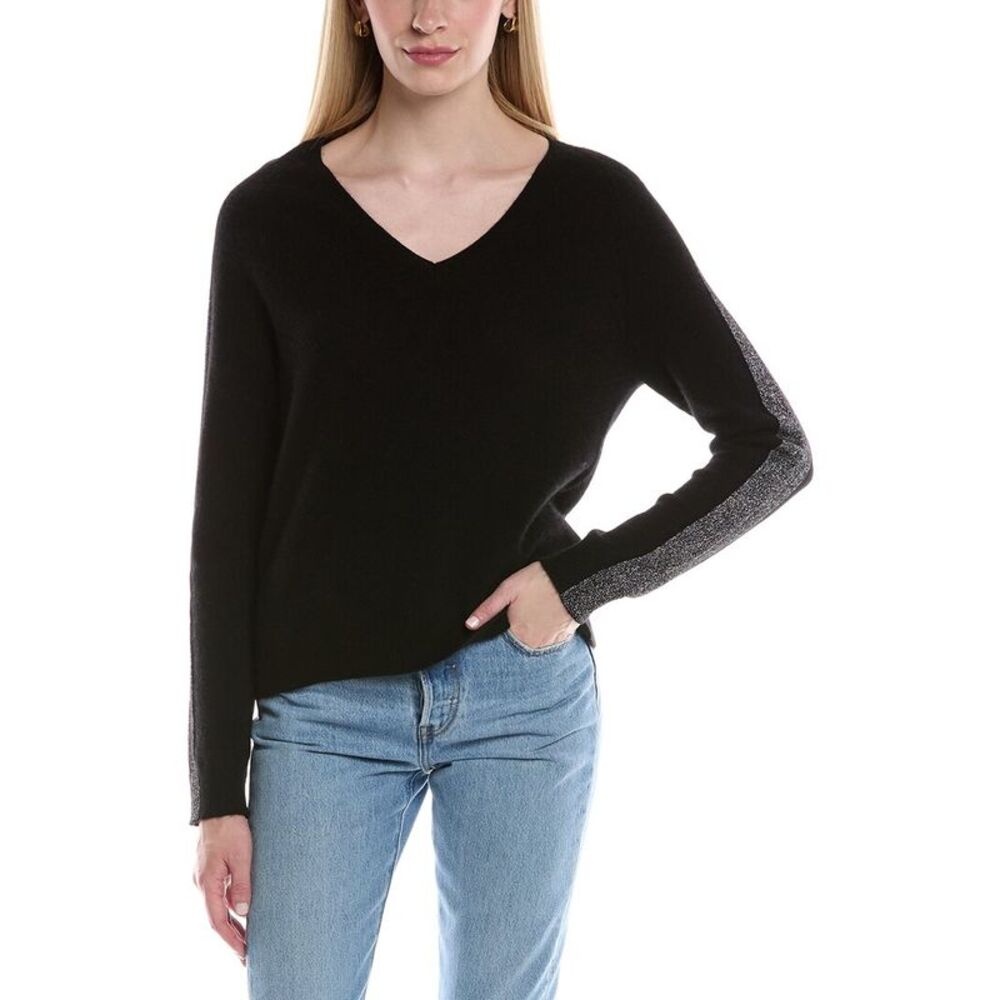 Maison Heritage Womens  Colette Cashmere Sweater, Black